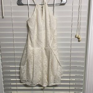 Hollister & Co open back white lace romper